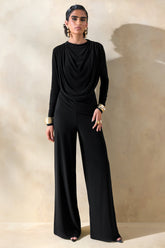 Safirra | Black Wide-Leg Trouser