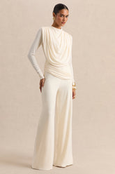 Safirra | White Wide-Leg Trouser