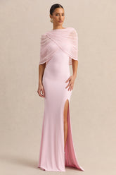 Melva | Light Pink Bandeau Maxi Dress