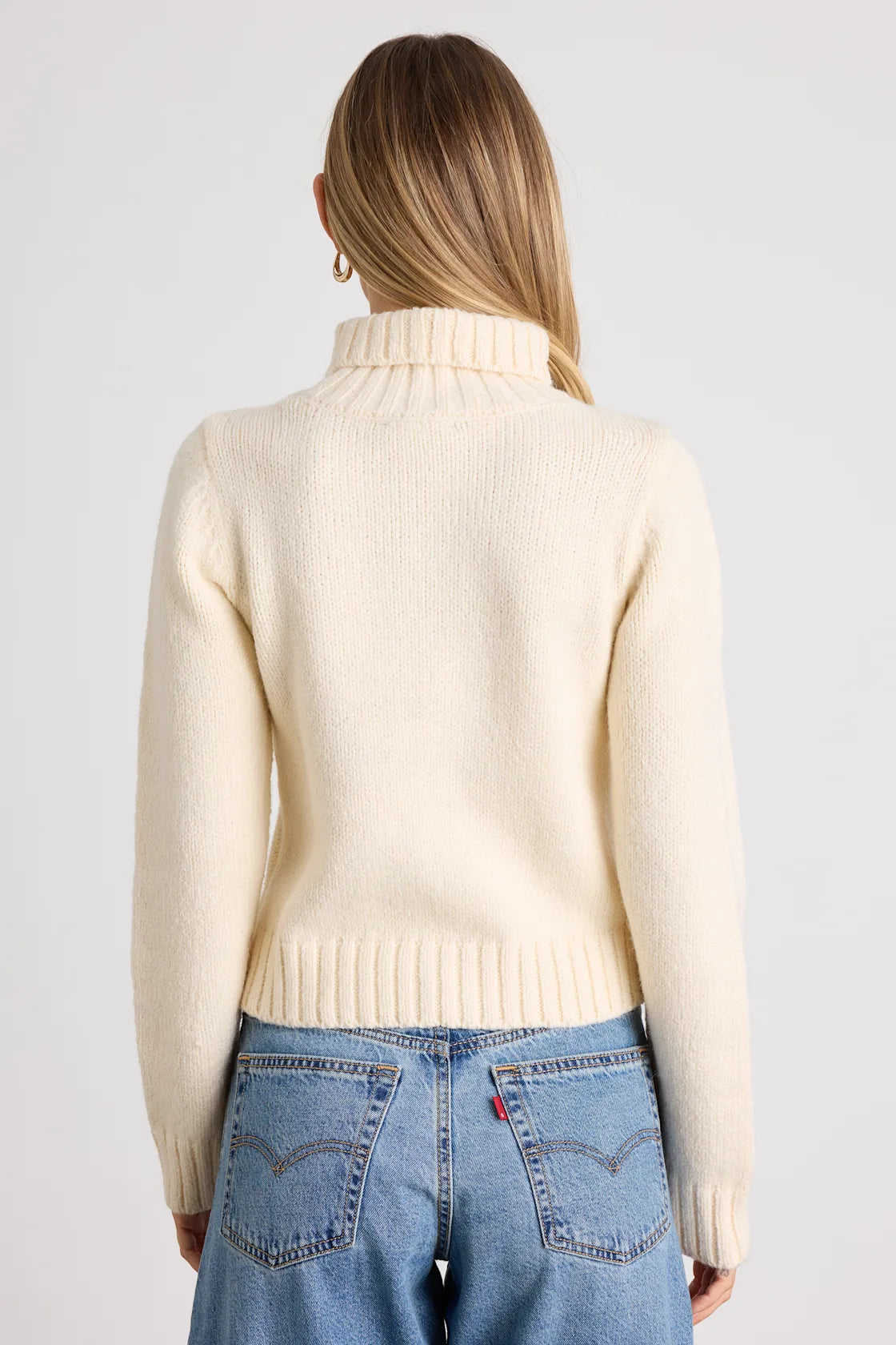 Snuggly Touch Burgundy Cable Knit Turtleneck Sweater